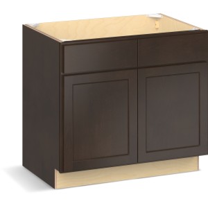 RELIABILT Parkstone II Sink Base, Espresso Stained, 36" W, 2 Doors, Fully Assembled, ADA - 641047 | Lowe's Pro Supply